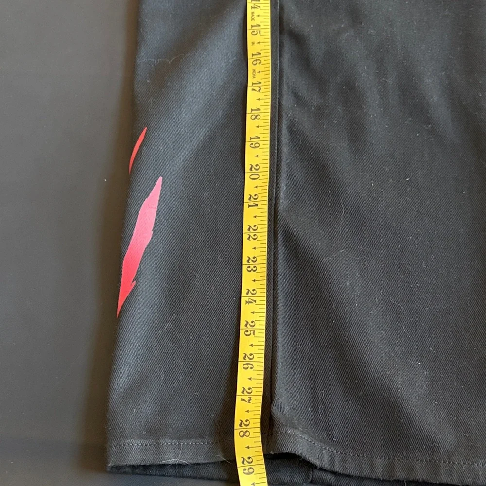 Upsurge Planet Dragon Graphic Wide Leg Track Pants Black